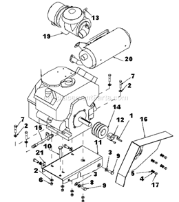 Page G Diagram and Parts List for MK-2020HSP  MK Diamond Concrete Saw